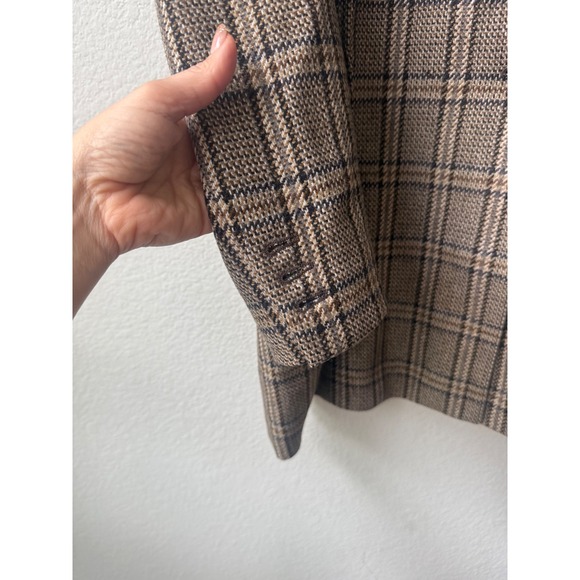 Escada By Margaretha Ley Wool Cashmere Plaid Blazer Jacket Womens EU 40 US M - Picture 5 of 11